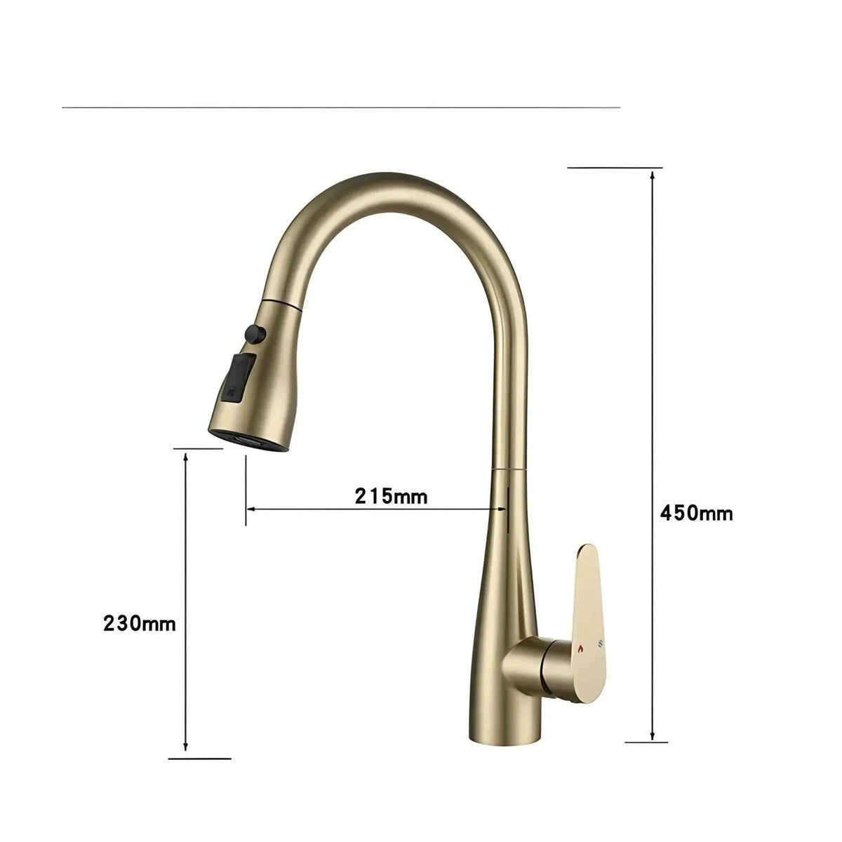 Torneira Gourmet Monocomando Extensivel Aurum - Homedeccori