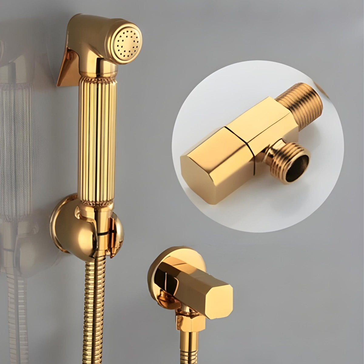 Ducha Higienica Para Banheiro Dourada GoldenSpray - Homedeccori
