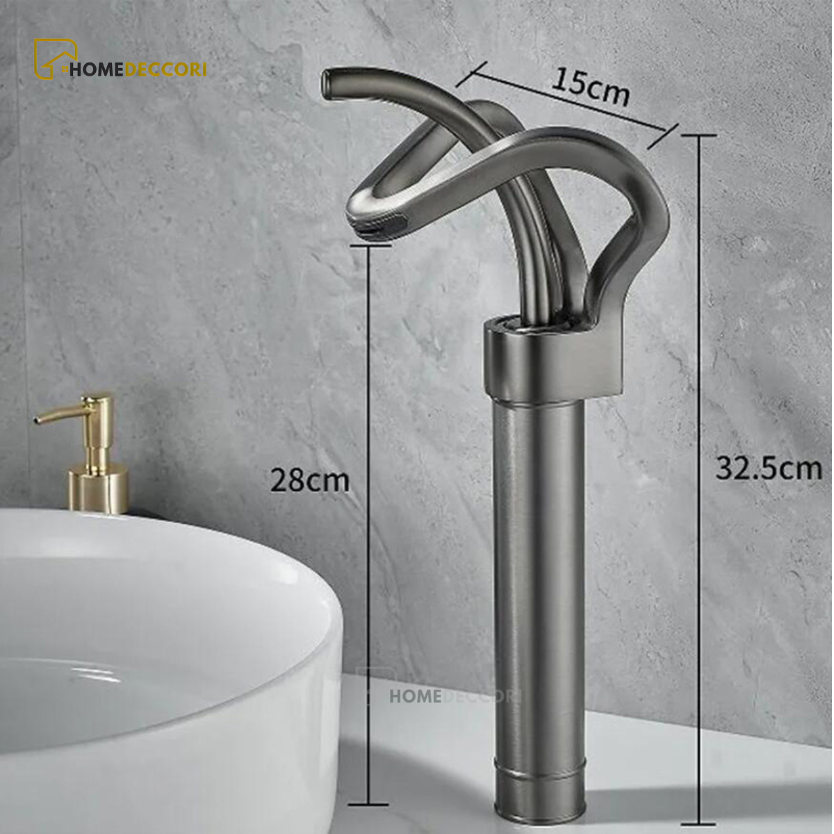 Torneira Monocomando Banheiro Cascata Elegance - Homedeccori