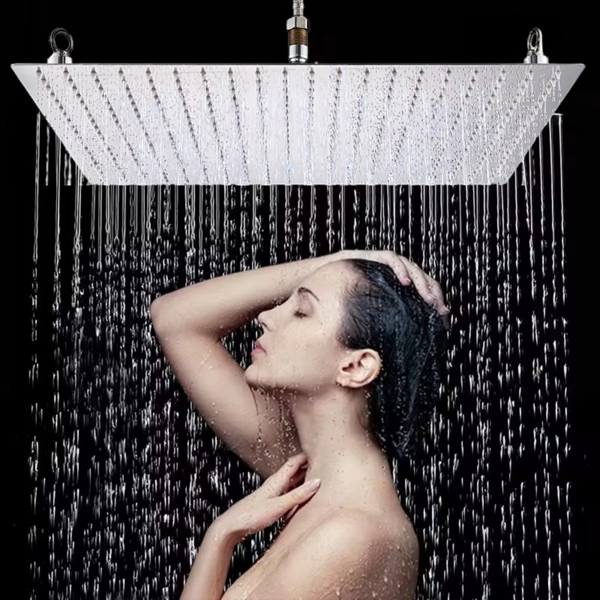 Chuveiro de Teto Inox imbutido Ducha 50x50 Slim LuxeRain