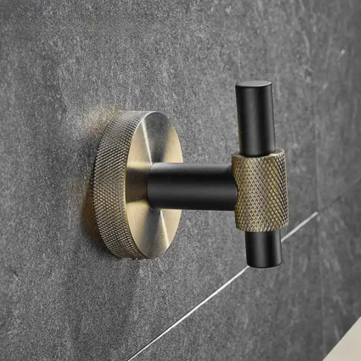 Acessórios Para Banheiro Inox Preto Com Dourado Latakia Luxe