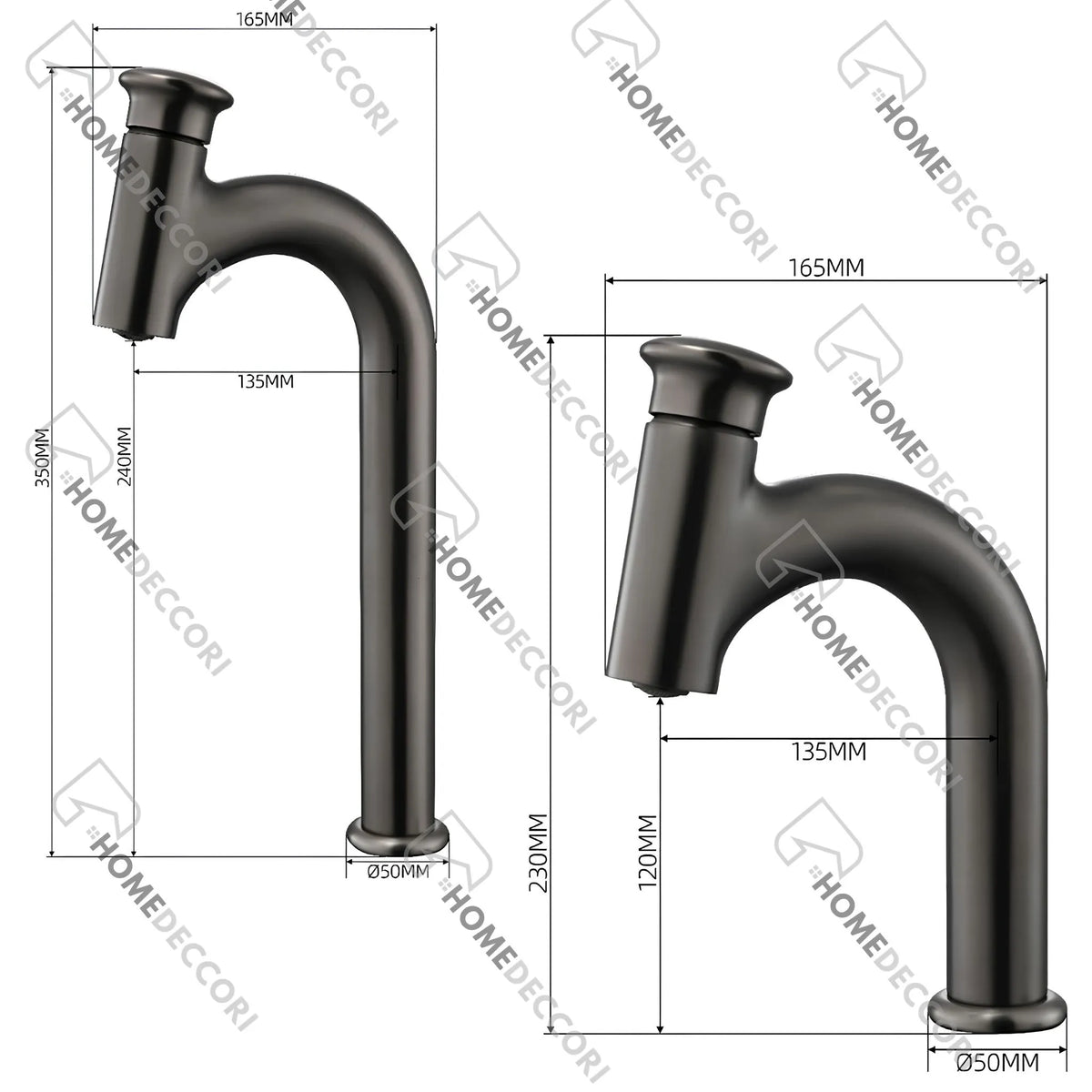 Torneira Para Banheiro Inox Monocomando Colonna - Homedeccori