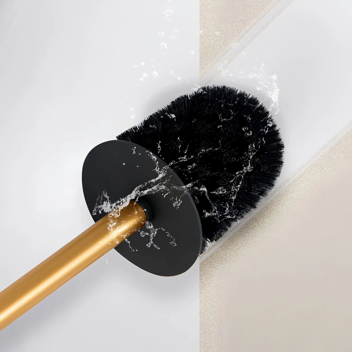 Suporte de Papel Higiênico de Chão Inox Dourado Torino