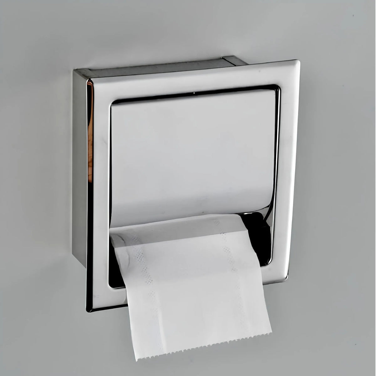 Porta Papel Higiênico Embutido Inox Cromado Zurich