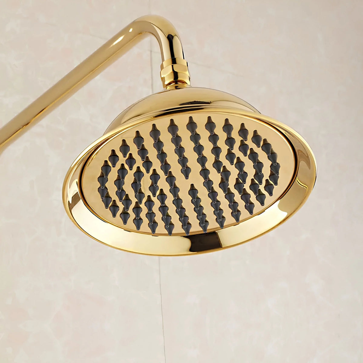 Coluna de Banho Spa Vintage Dourada Duplo Comando Lucerna