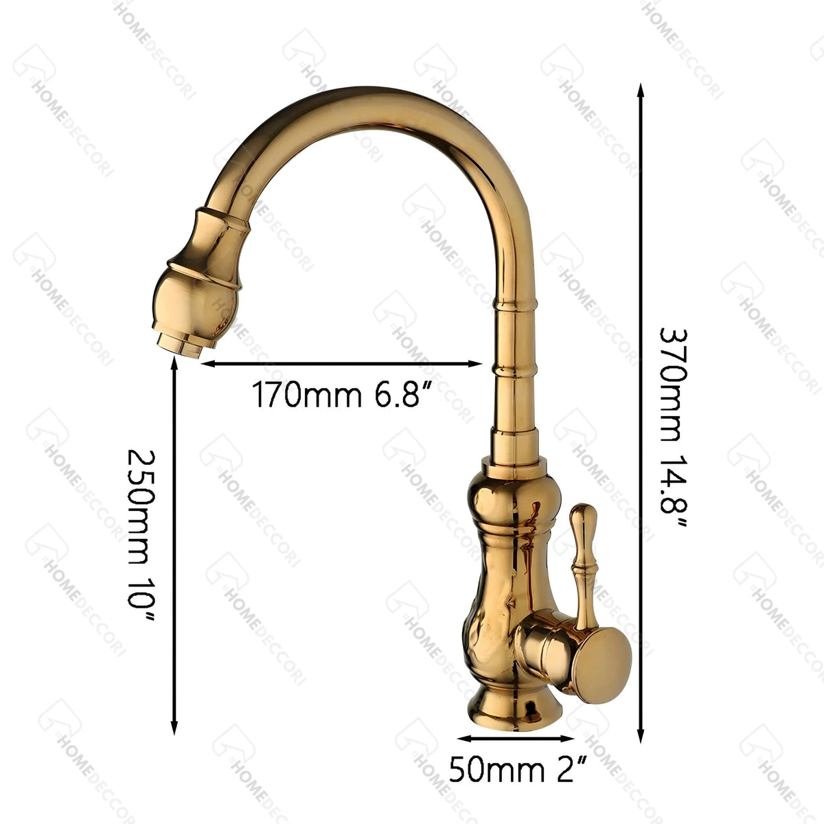 Torneira Vintage Retro Gourmet Monocomando Bragança