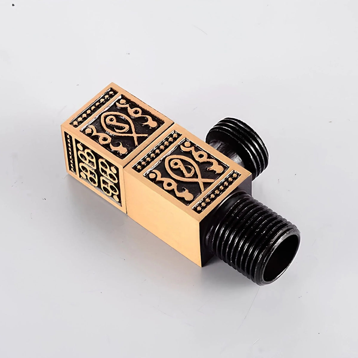 Kit Ducha Higiênica Bronze Antigo Cabo Entalhado Volterra
