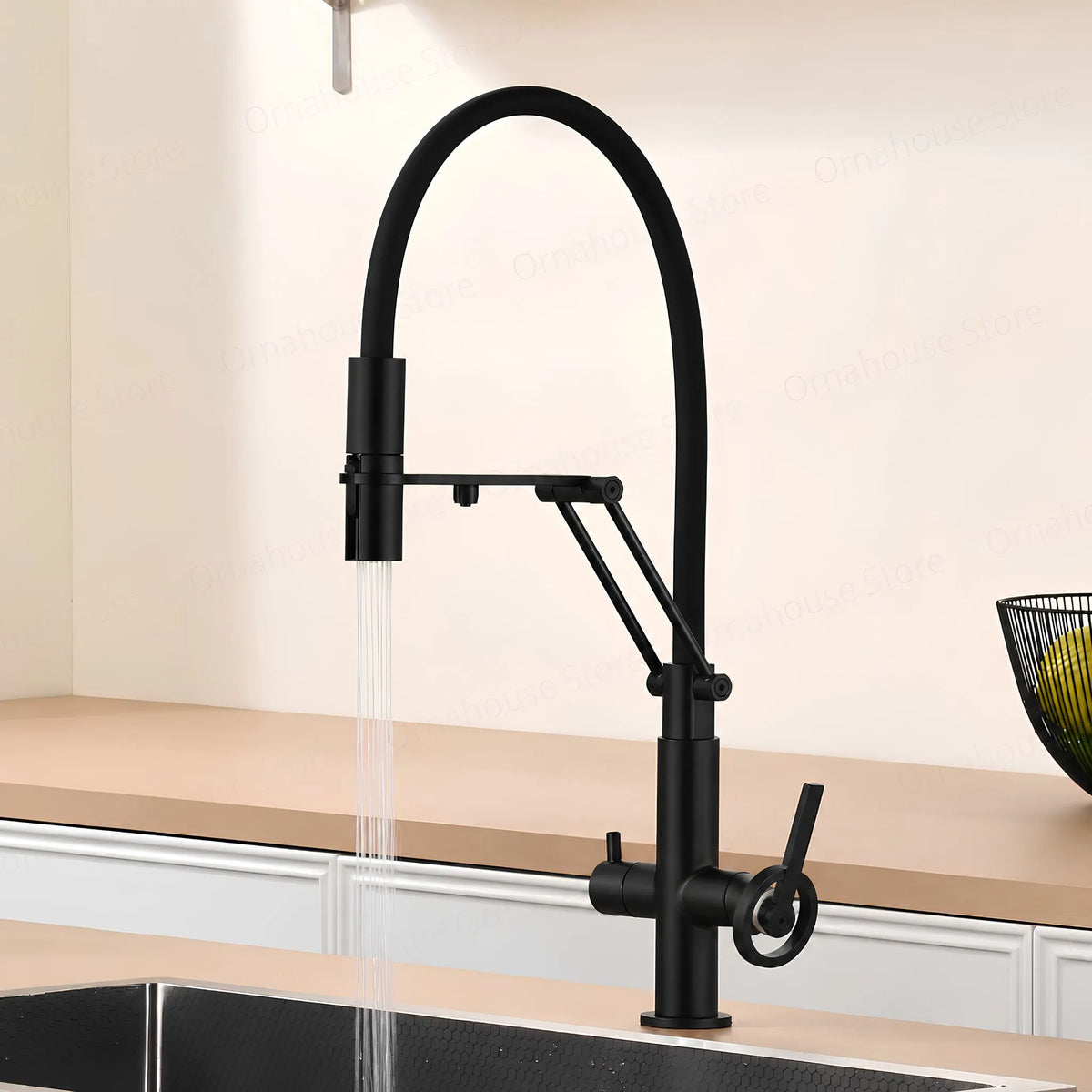Torneira Gourmet Cozinha Inox Industrial Articulada Luxo Volvere