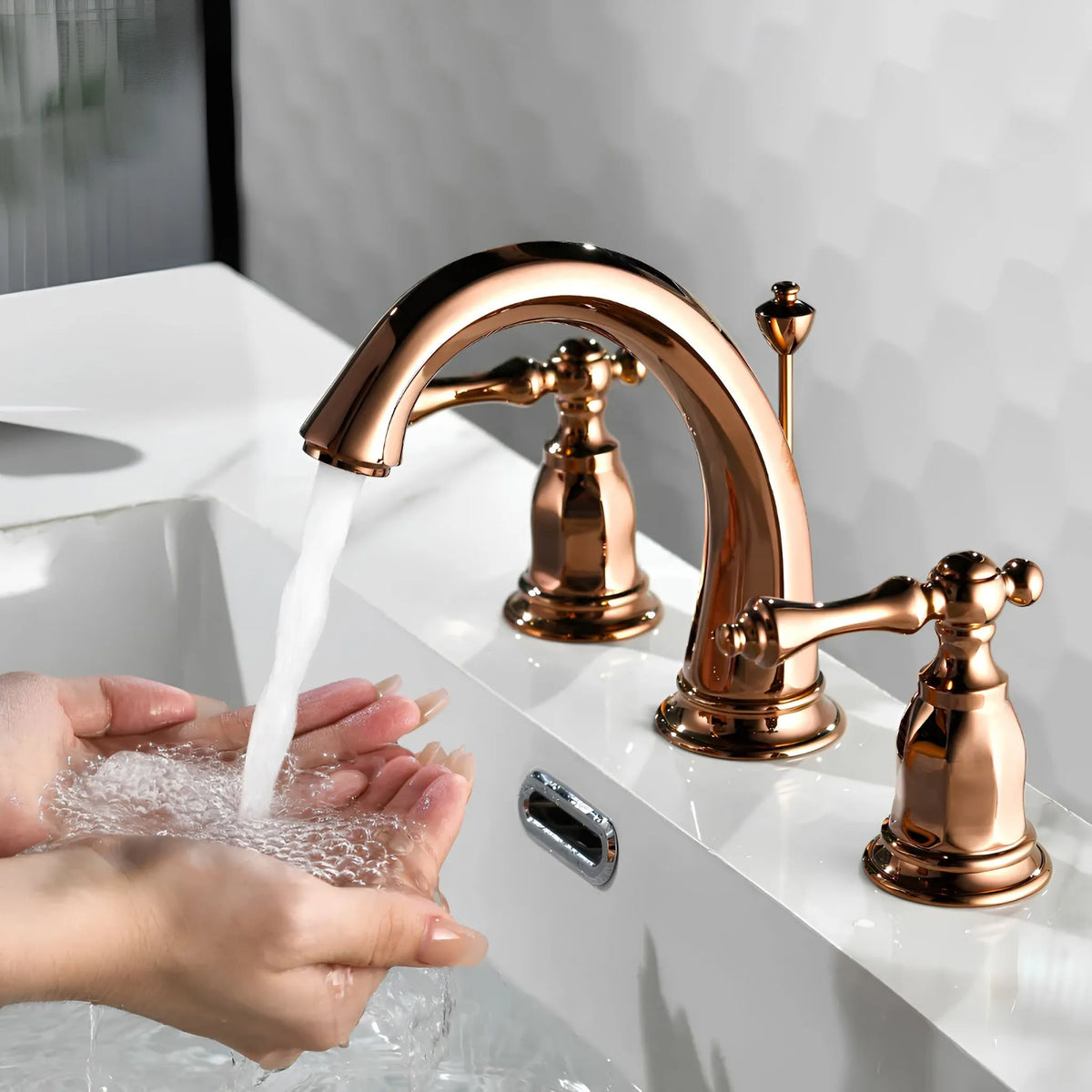 Torneira Para Banheiro Inox Misturador Duplocomando Walton - Homedeccori