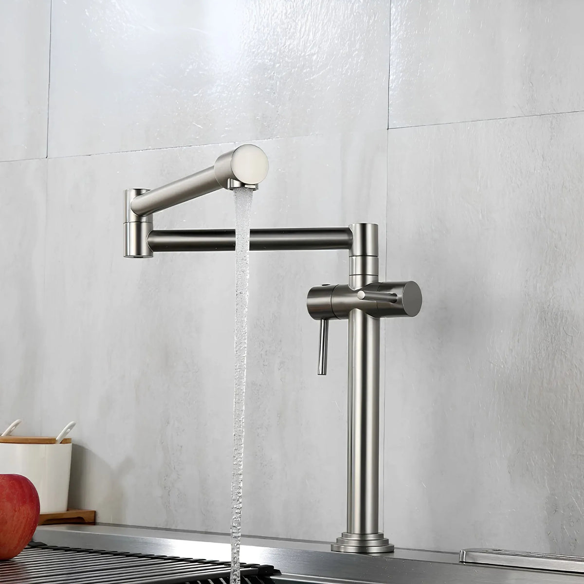 Torneira Gourmet Cozinha Inox Articulada Dobrável Pliante