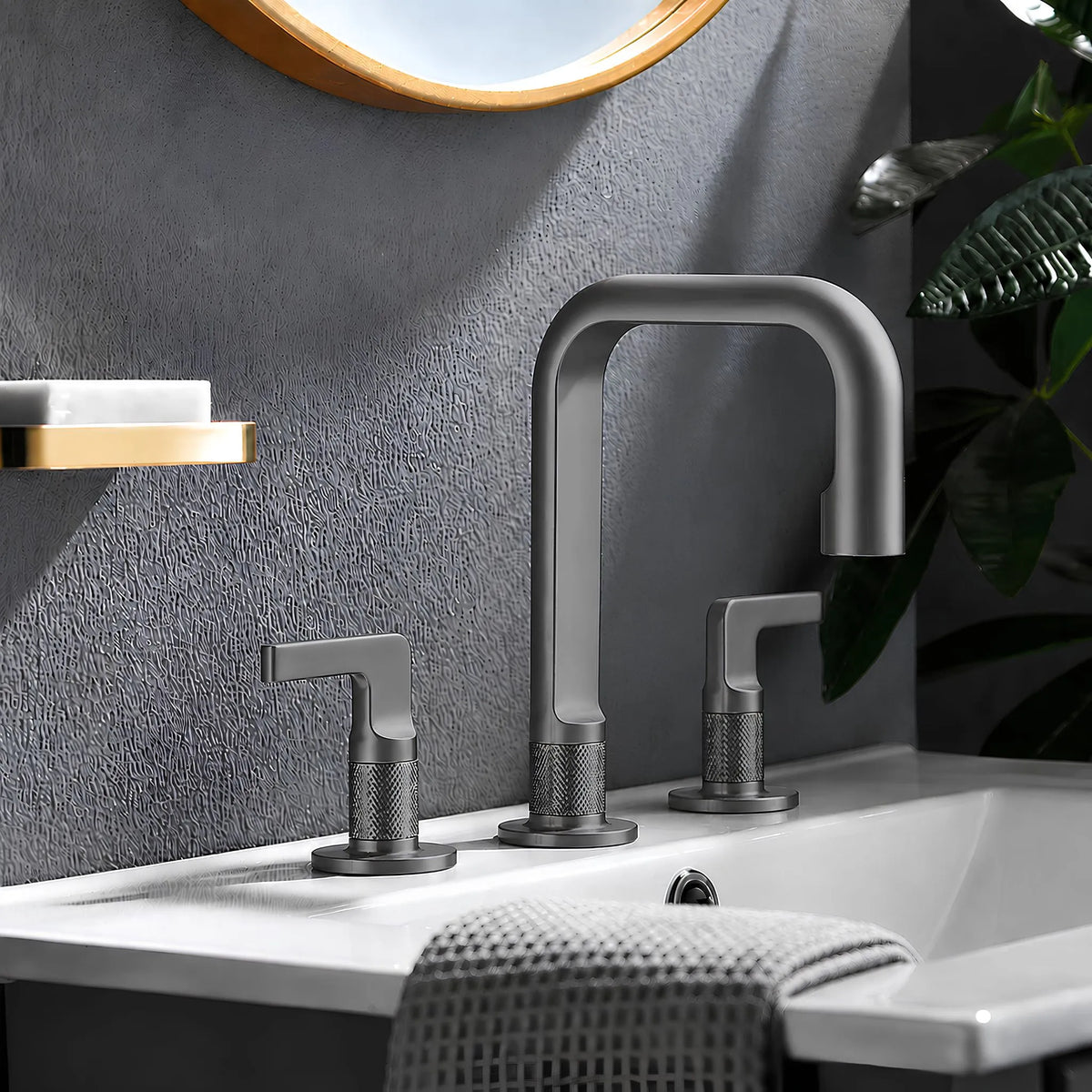 Torneira Para Banheiro Inox Misturador Duplocomando Kenzo - Homedeccori