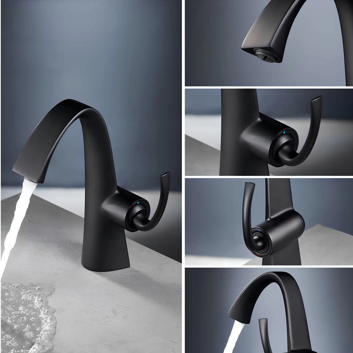 Torneira Para Banheiro Inox Monocomando Espiral Voluta - Homedeccori