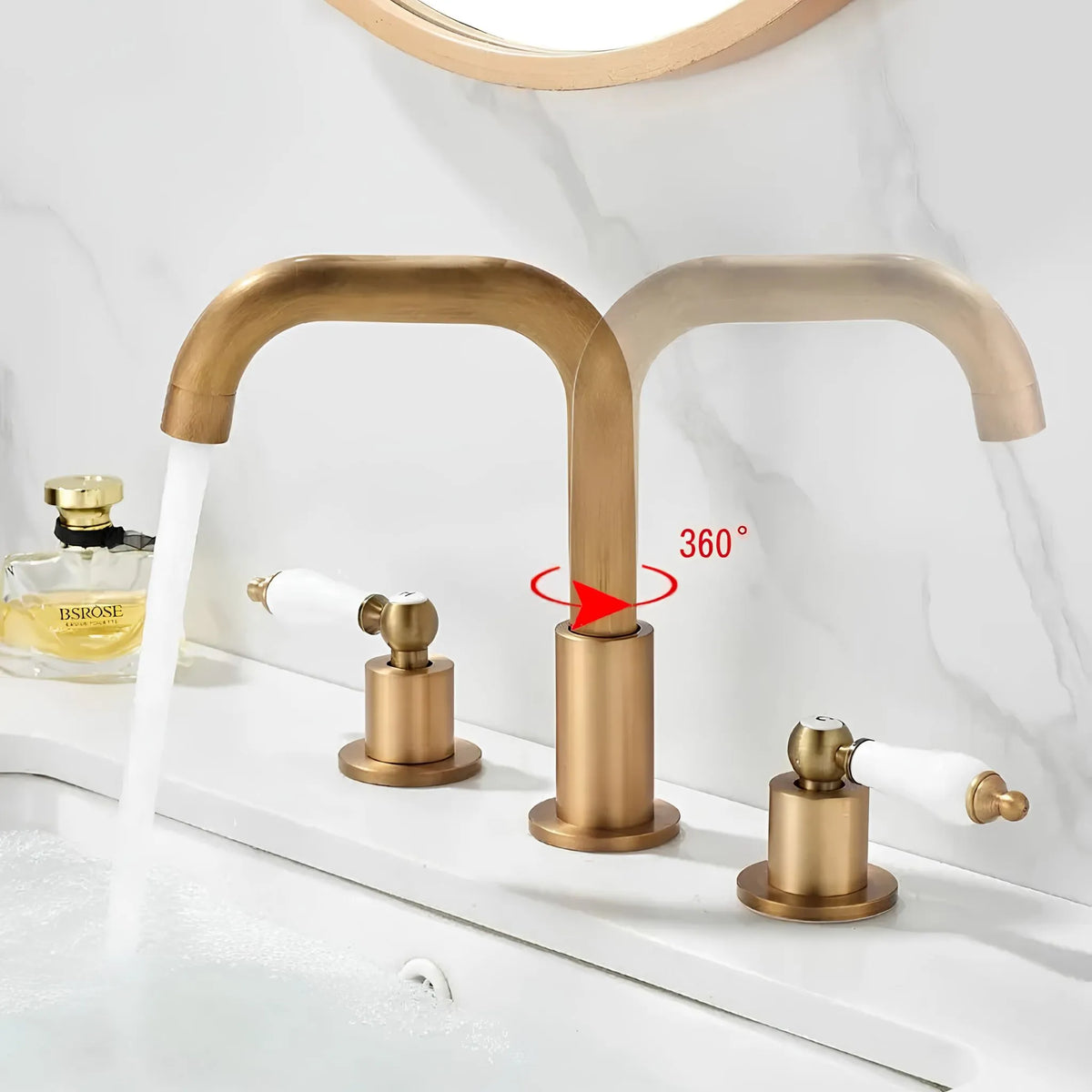 Torneira Para Banheiro Vintage Inox Duplocomando Savannah - Homedeccori