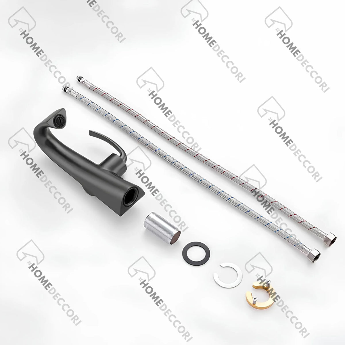 Torneira Para Banheiro Inox Monocomando Espiral Voluta - Homedeccori