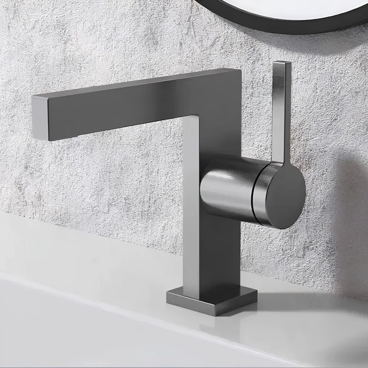 Torneira Para Banheiro Moderna Inox Monocomando Squaro - Homedeccori