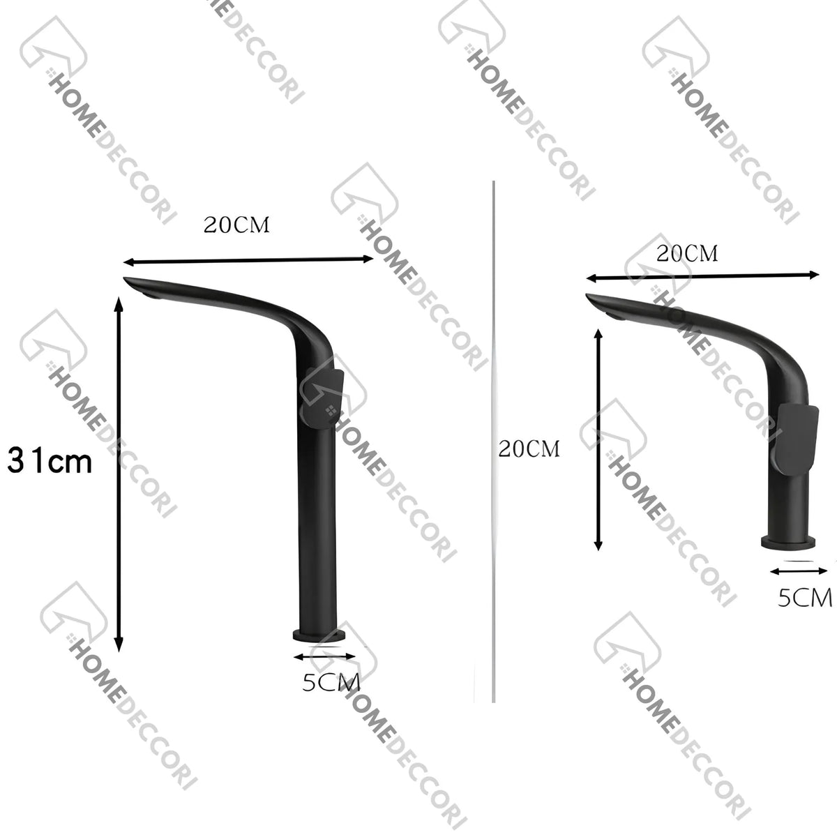 Torneira Para Banheiro Inox Monocomando Cascata Arcvel - Homedeccori
