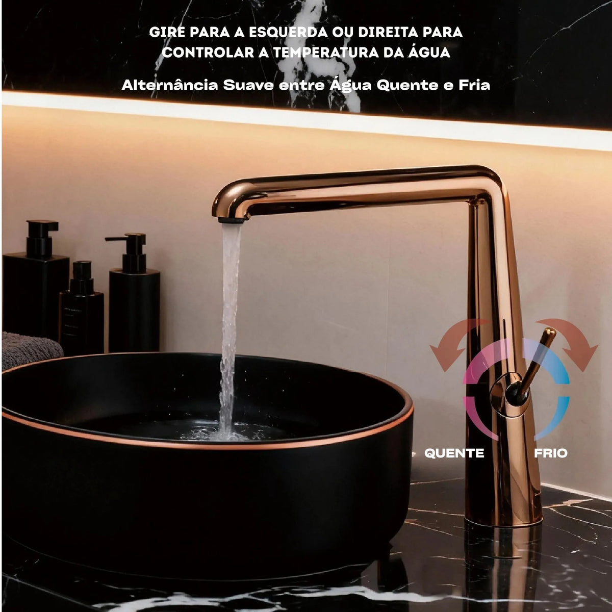 Torneira Para Banheiro Monocomando Lavatório Inox Lumière