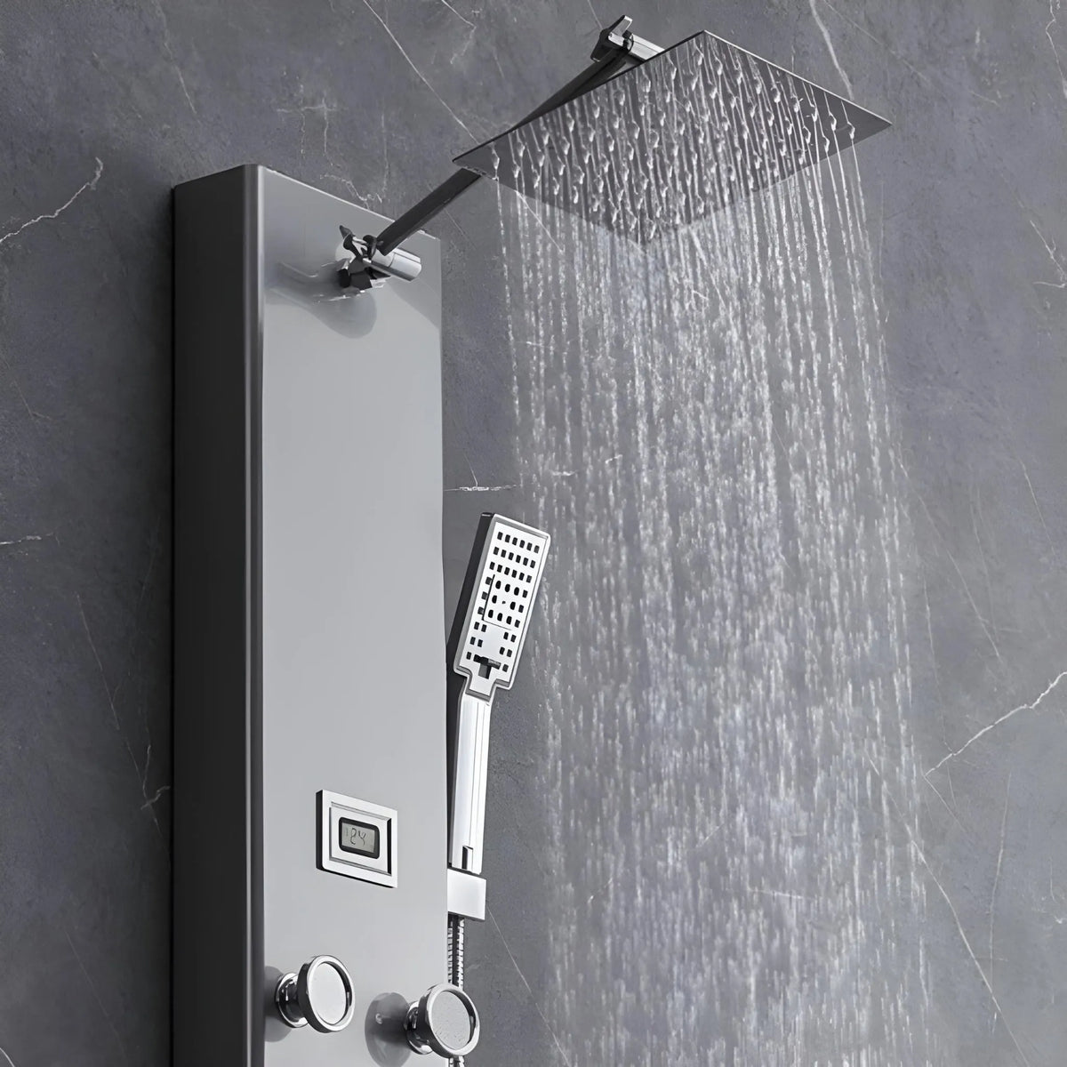 Ducha Vertical Com Hidro Spa Inox Jaguar | Importado dos EUA