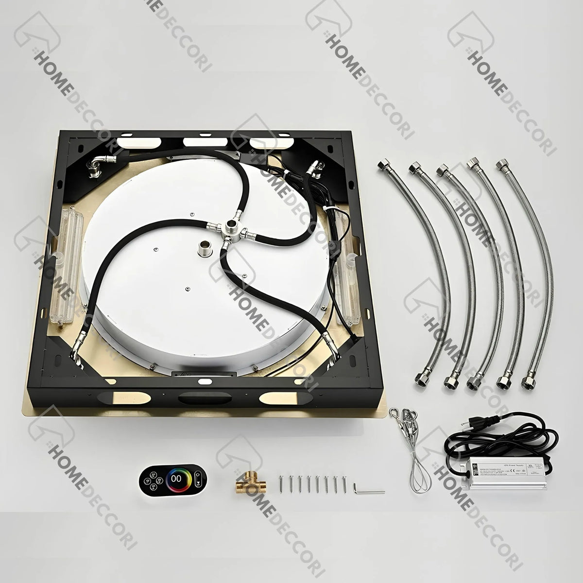 Ducha De Teto Embutir Inox 55x55 LED Bluetooth Spa Siena - Homedeccori