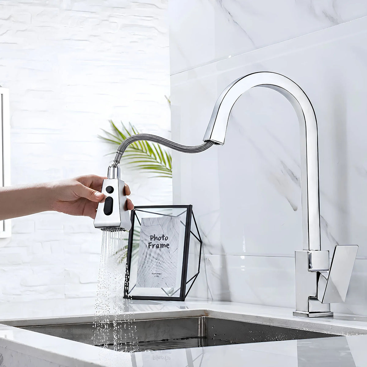 Torneira Gourmet Cozinha Inox Sensor Toque Extensível Nexus - Homedeccori
