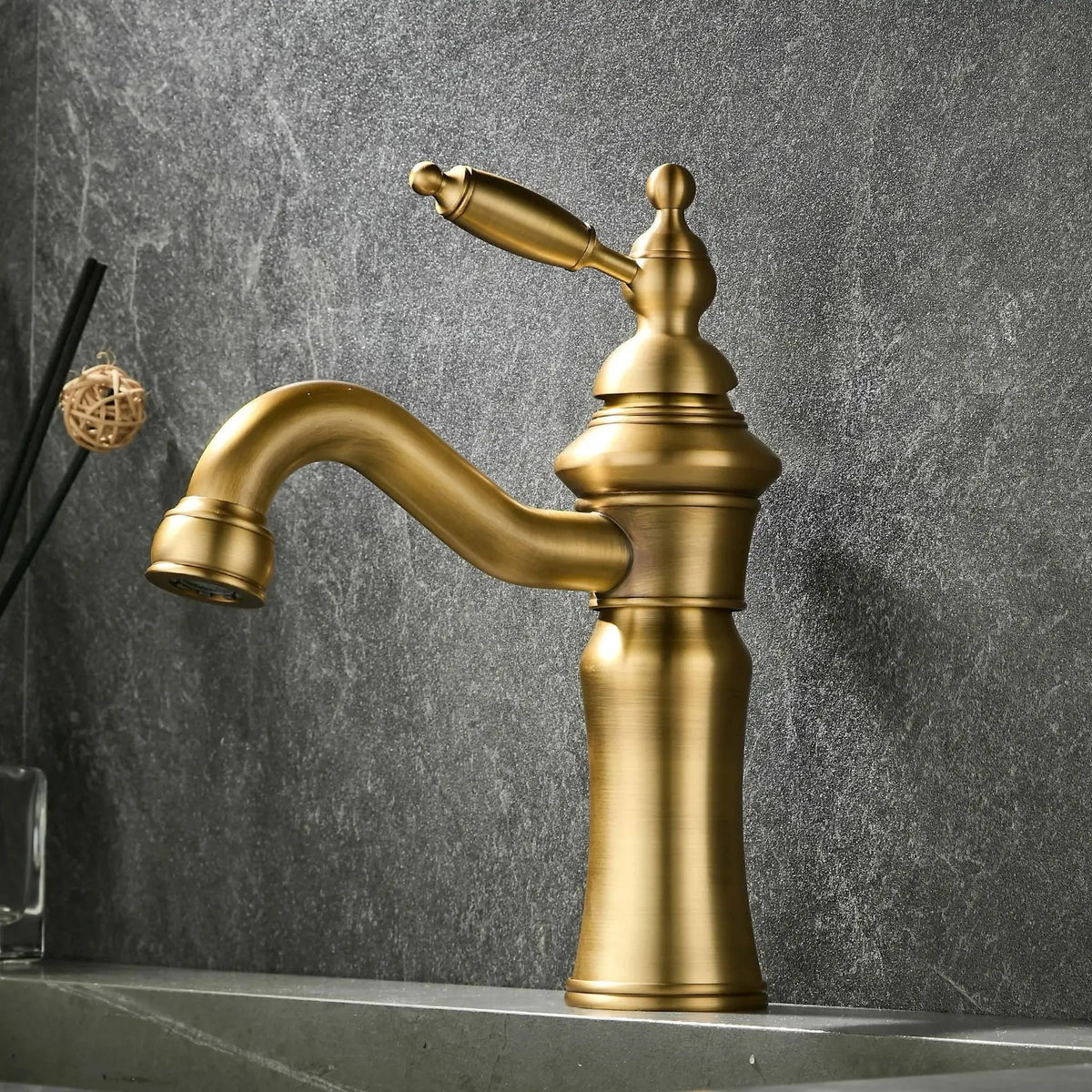 Torneira Para Banheiro Inox Vintage Monocomando Floret - Homedeccori