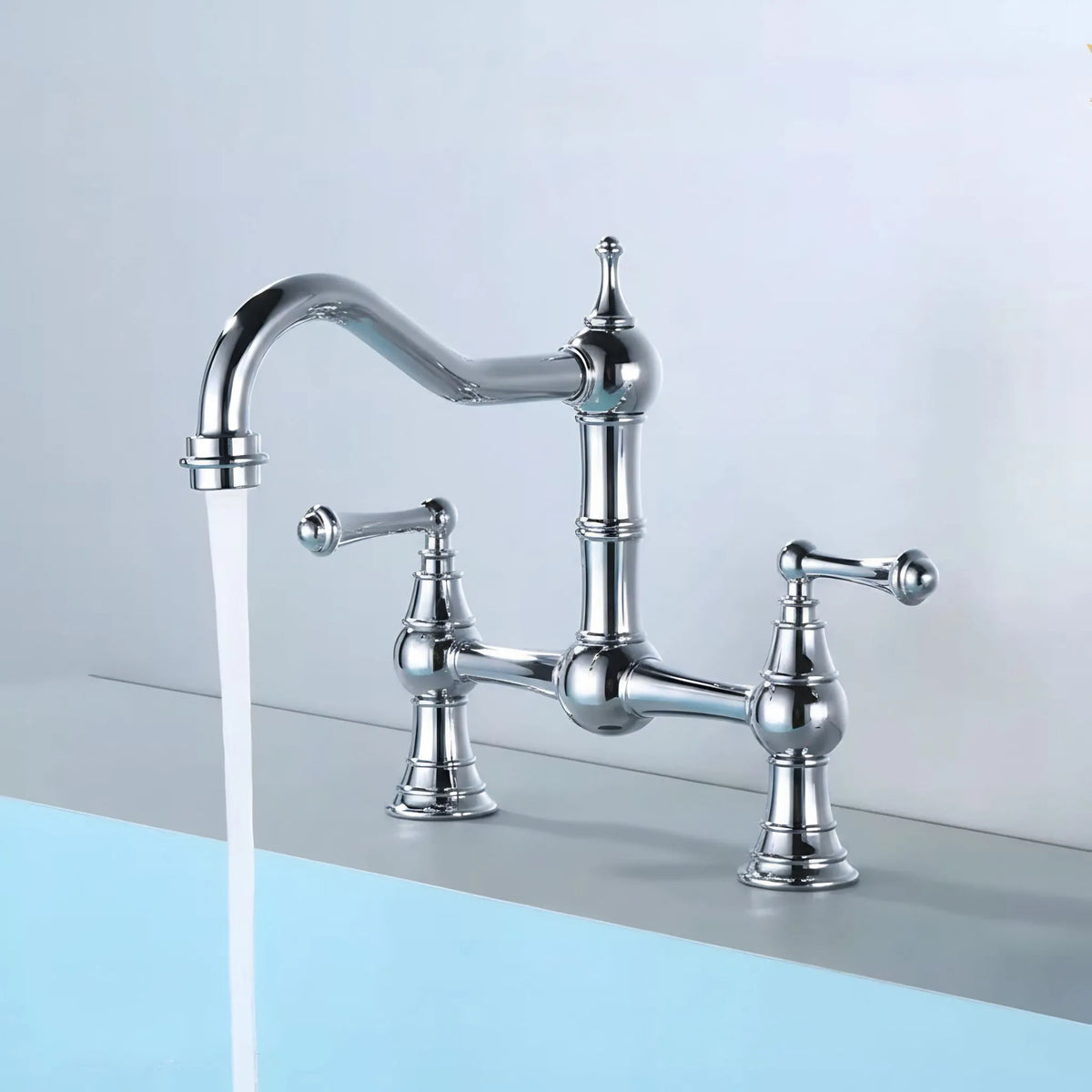 Torneira Gourmet Cozinha Inox Duplocomando Brescia - Homedeccori