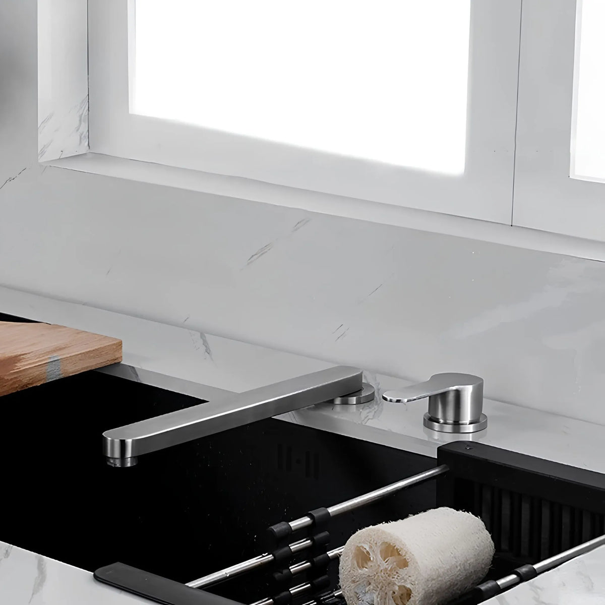 Torneira Gourmet Cozinha Inox Monocomando Retrátil Liftex - Homedeccori