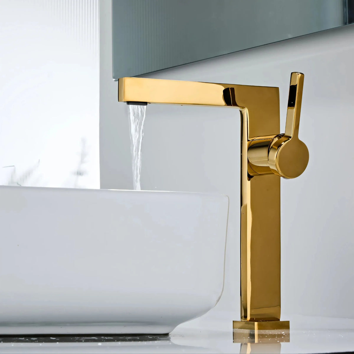 Torneira Para Banheiro Moderna Inox Monocomando Squaro - Homedeccori
