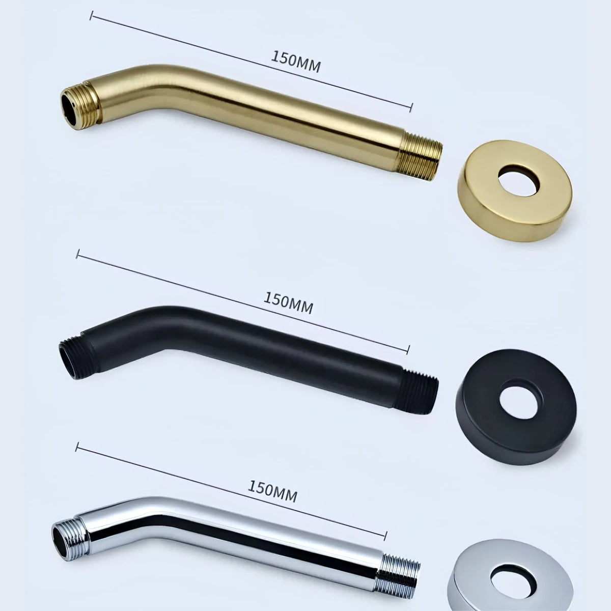 Ducha De Parede Inox Completa À Gás Monocomando Calla - Homedeccori