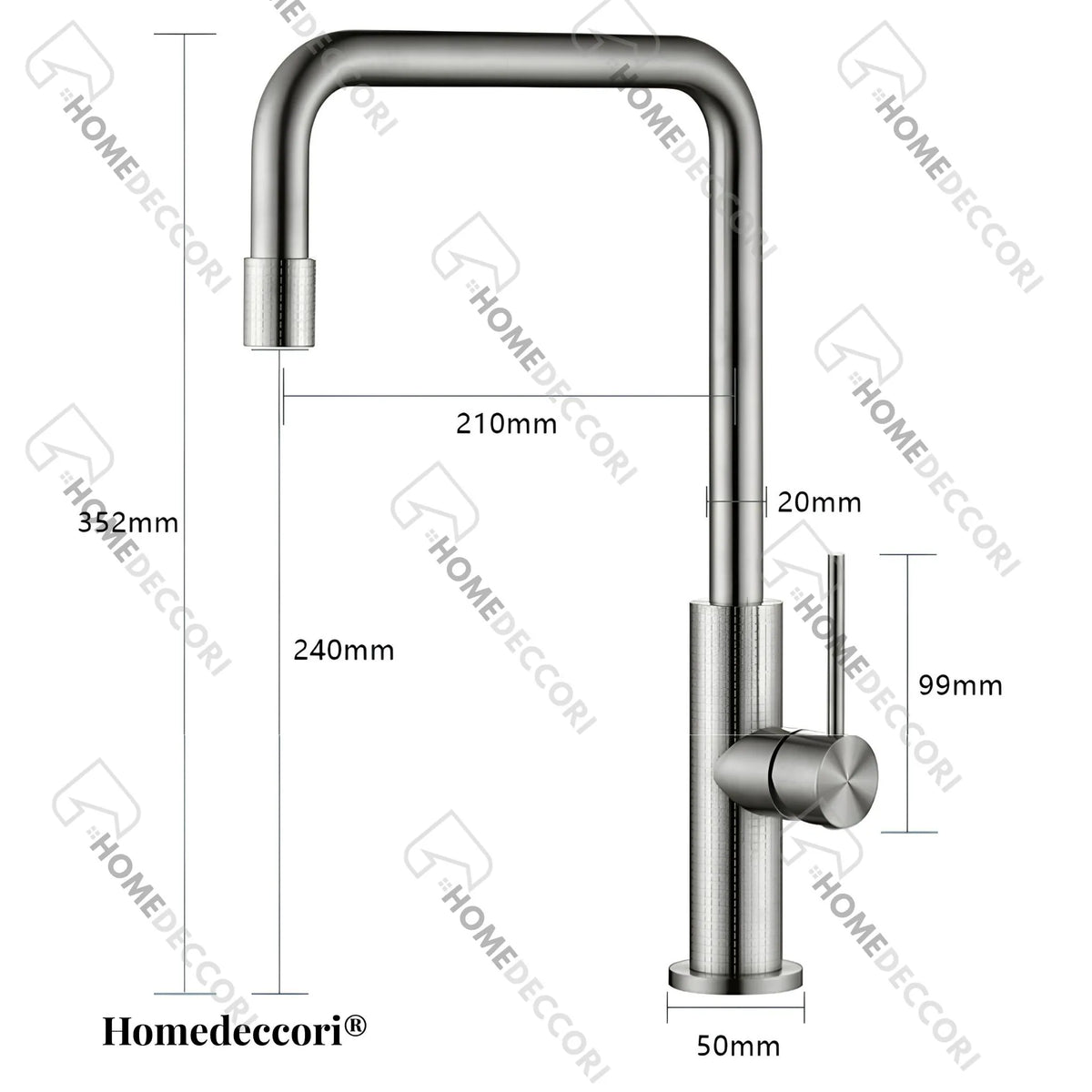 Torneira Gourmet Cozinha Inox Misturador Monocomando Kyoto - Homedeccori