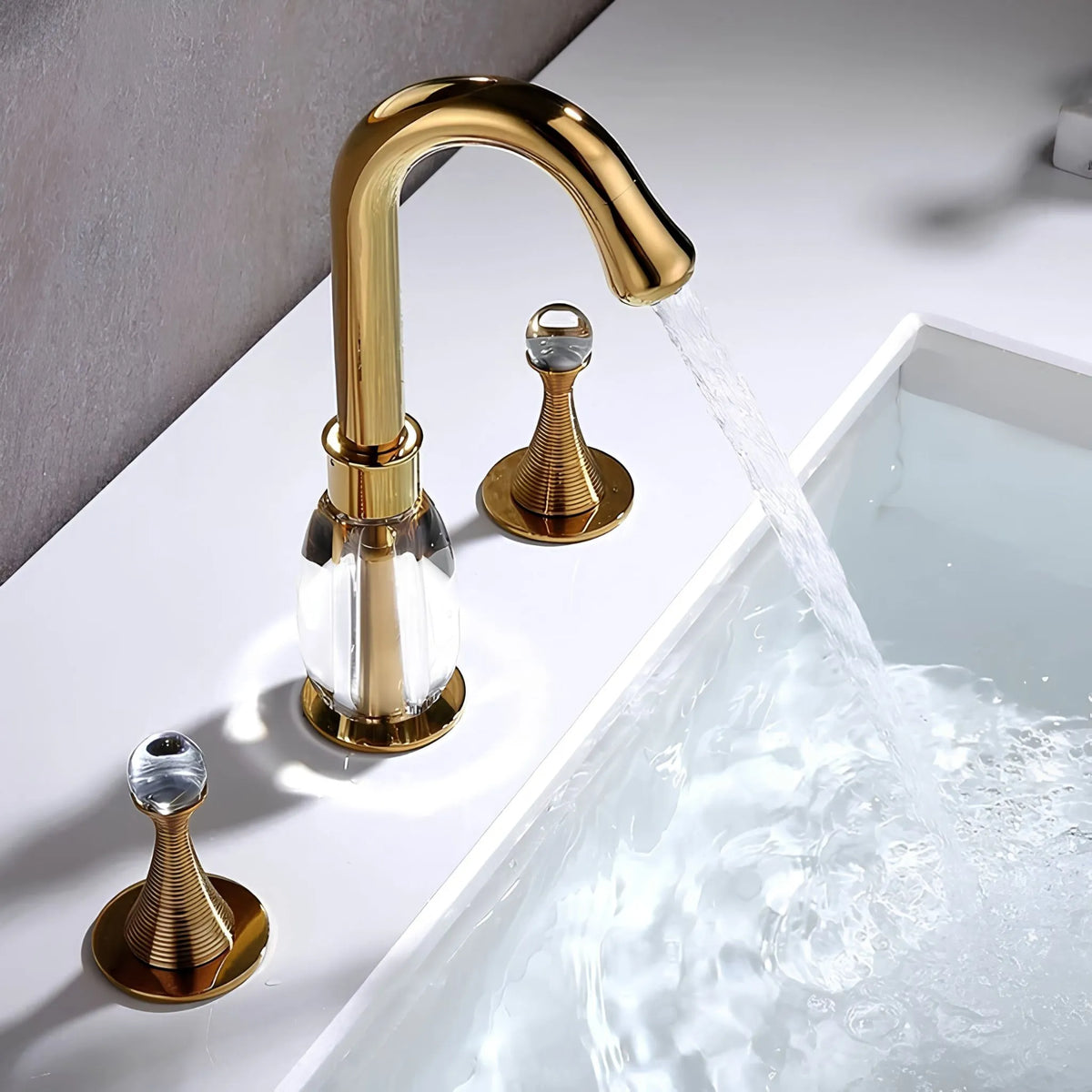 Torneira Para Banheiro Inox Misturador Duplocomando Élise - Homedeccori