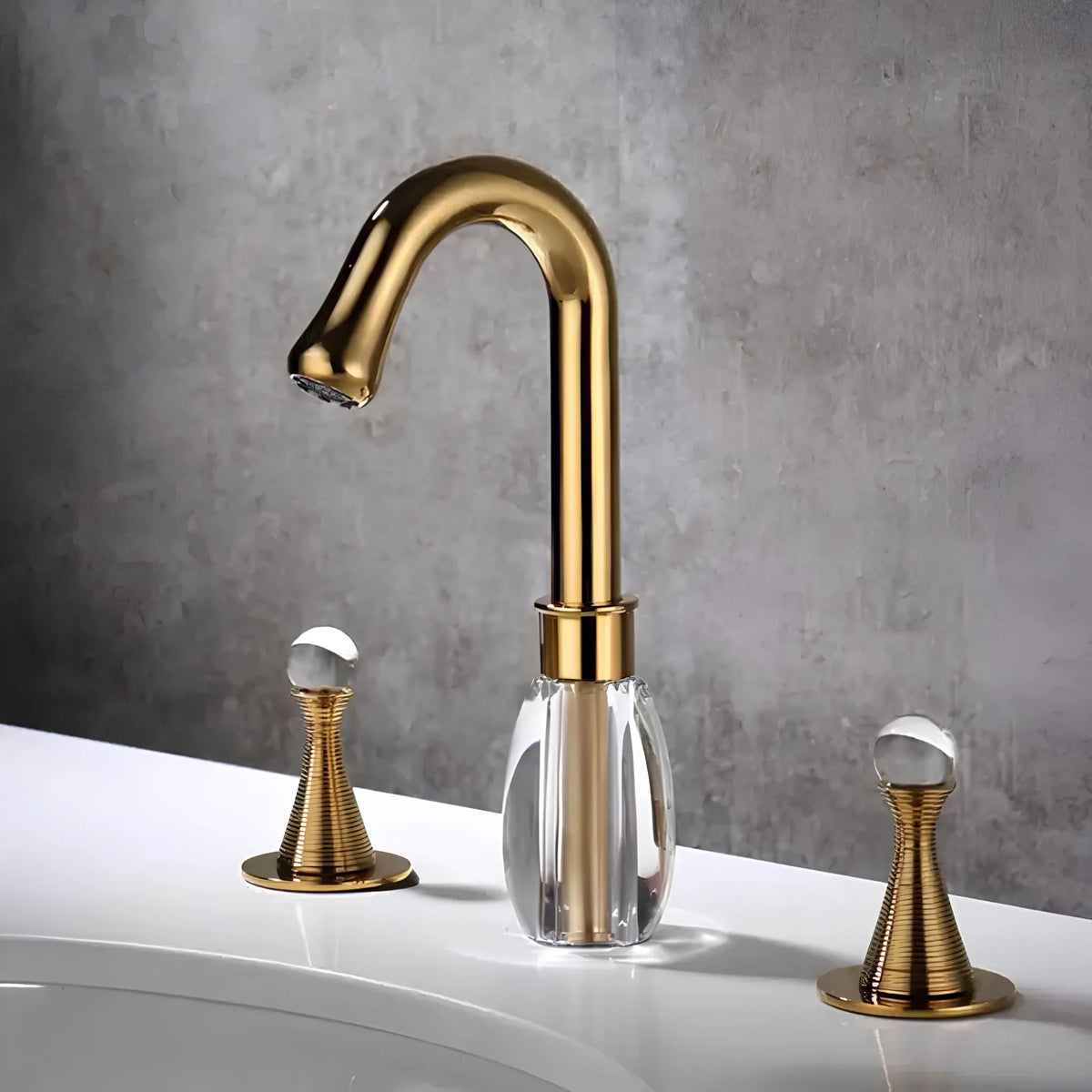 Torneira Para Banheiro Inox Misturador Duplocomando Élise - Homedeccori