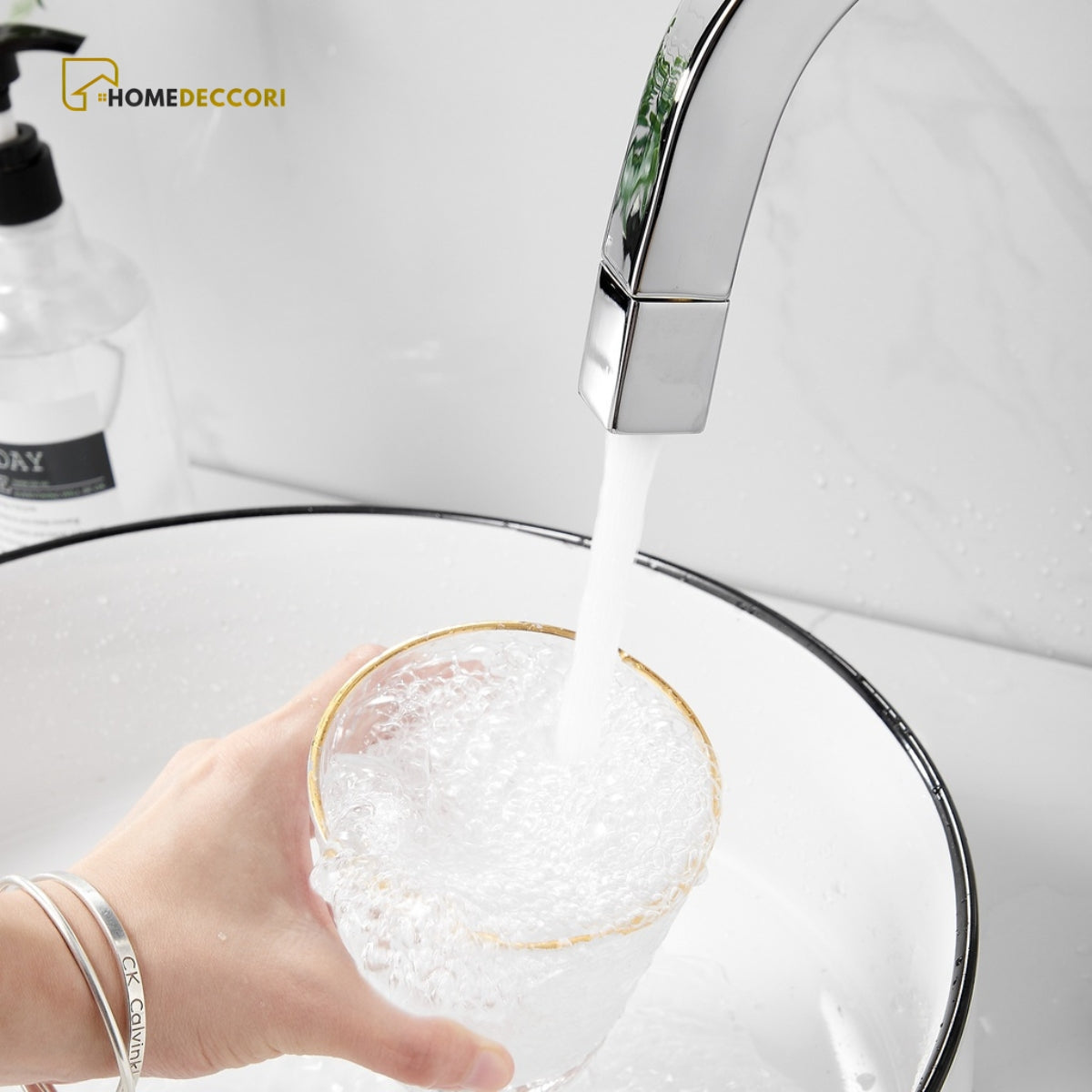 Torneira Para Banheiro Inox Água Fria Bica Alta Tuby