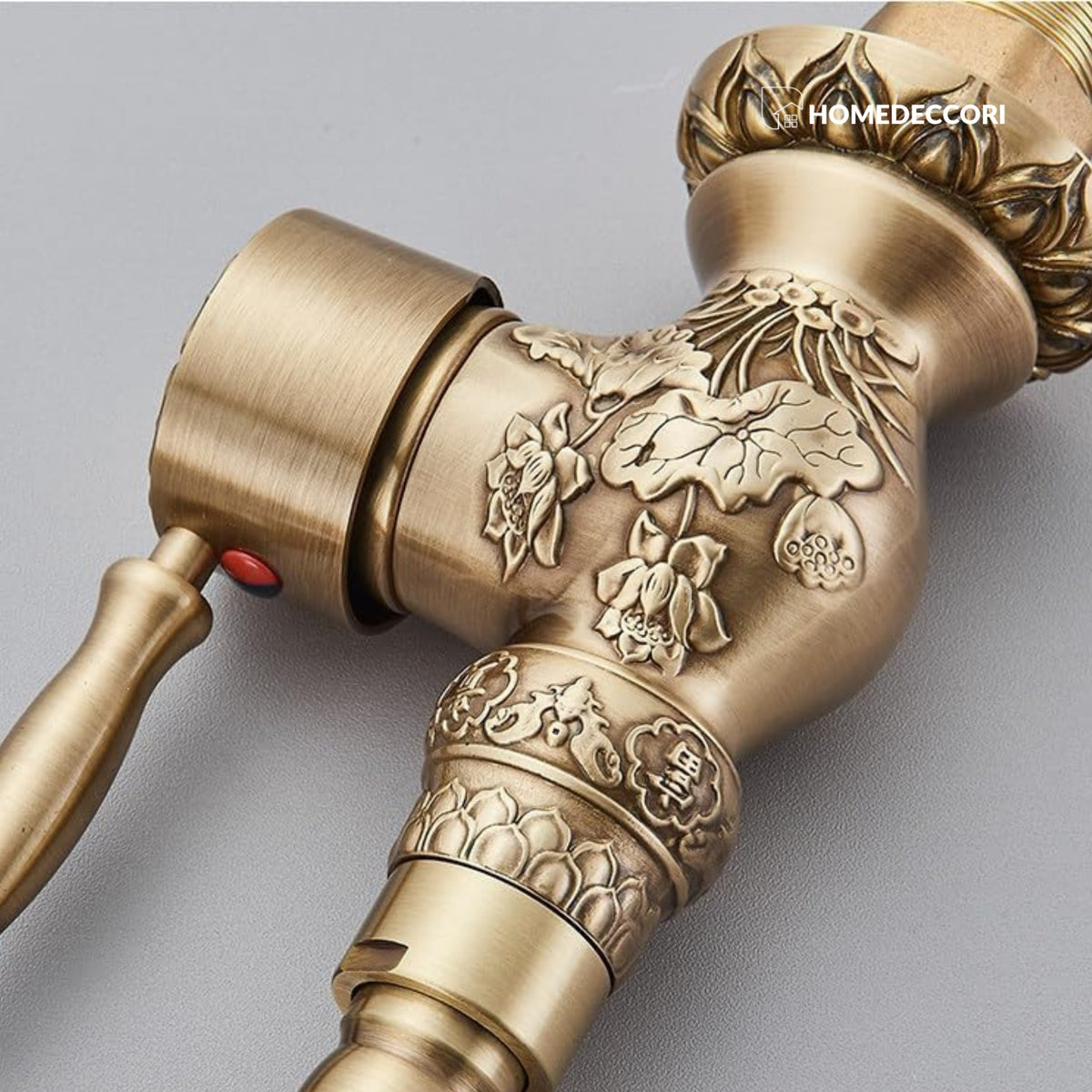 Torneira Vintage Retro Monocomando Banheiro Bronze - Homedeccori