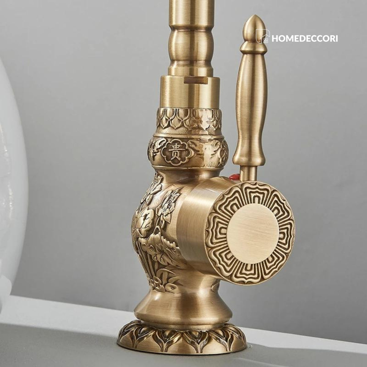 Torneira Vintage Retro Monocomando Banheiro Bronze - Homedeccori