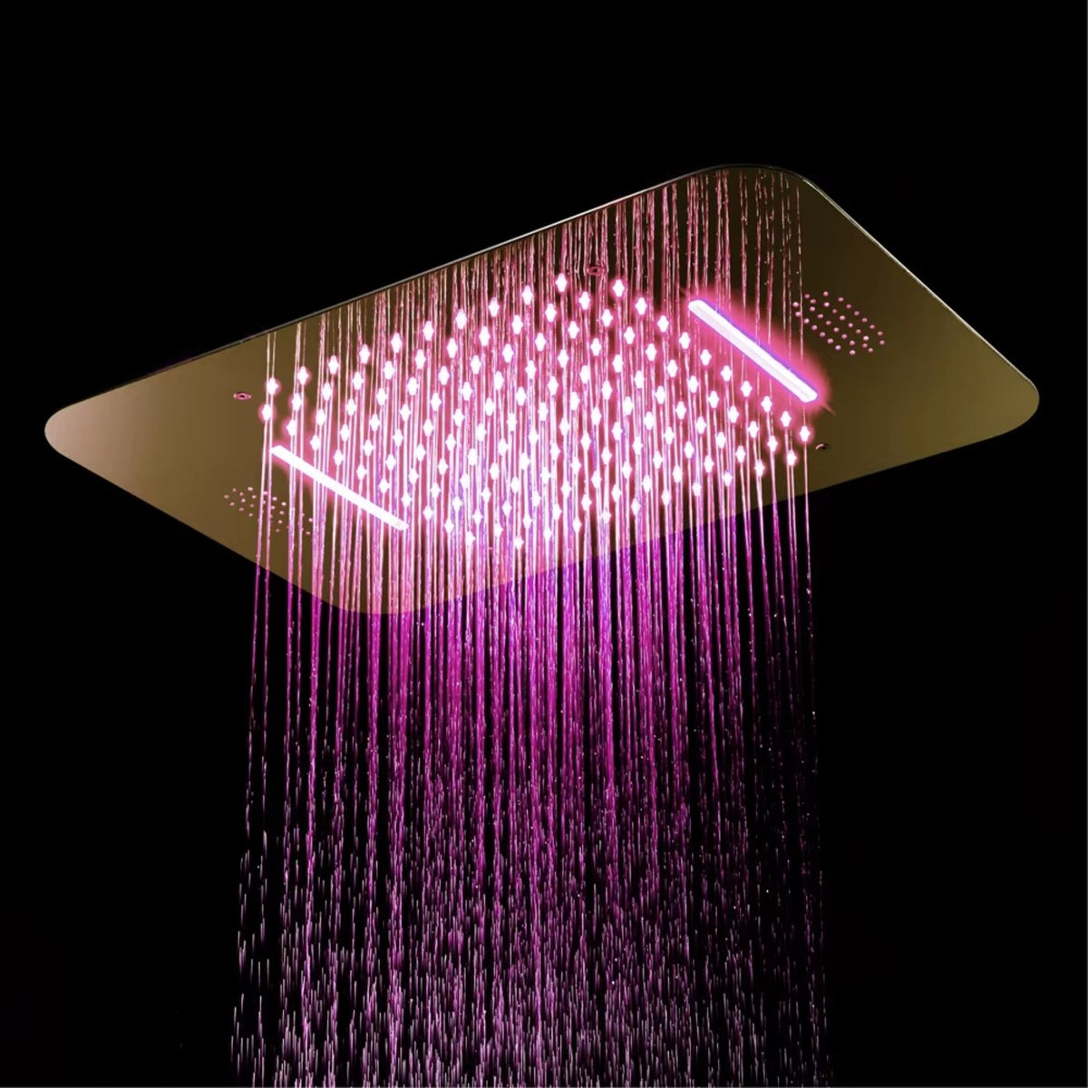Ducha de Teto Embutir Spa Inox 58x38 LED Bluetooth Prime - Homedeccori