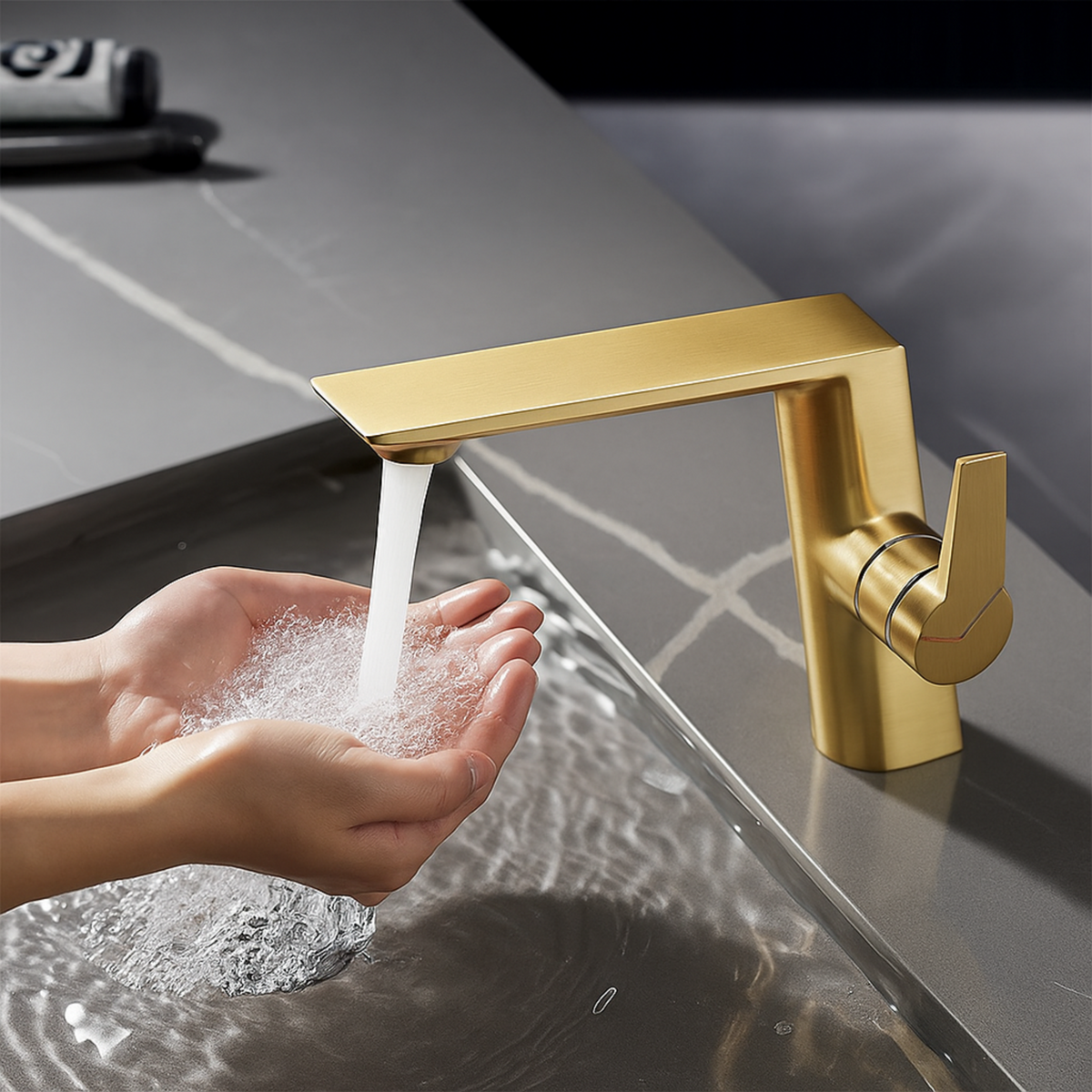 Torneira Para Banheiro Monocomando Inox Moderna Axis