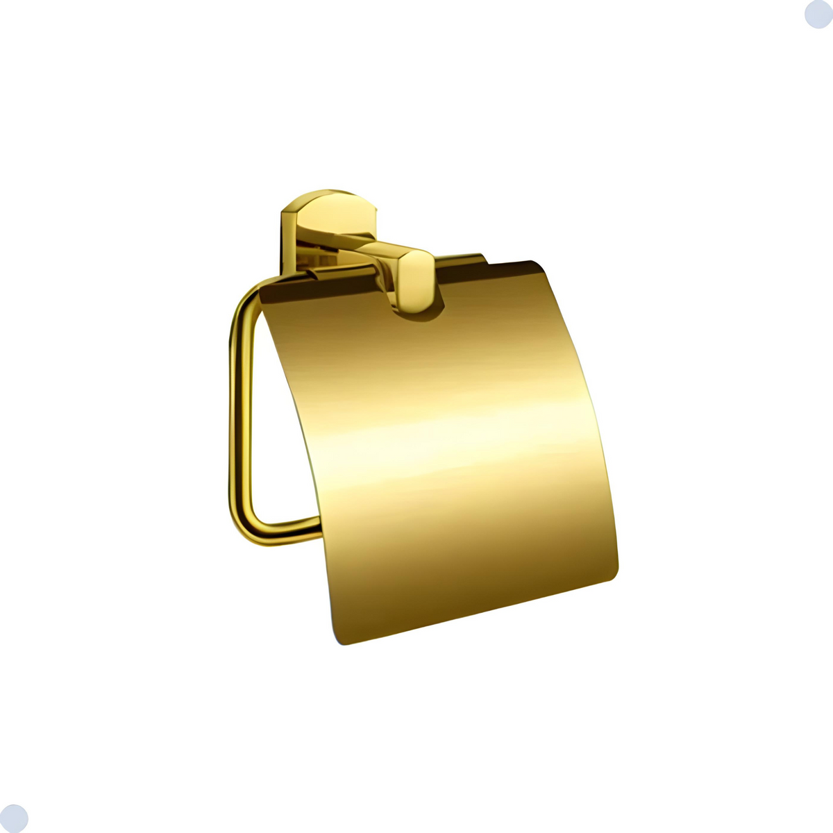 Acessórios Para Banheiro Inox Dourado Redondo 6 peças Golden Circle