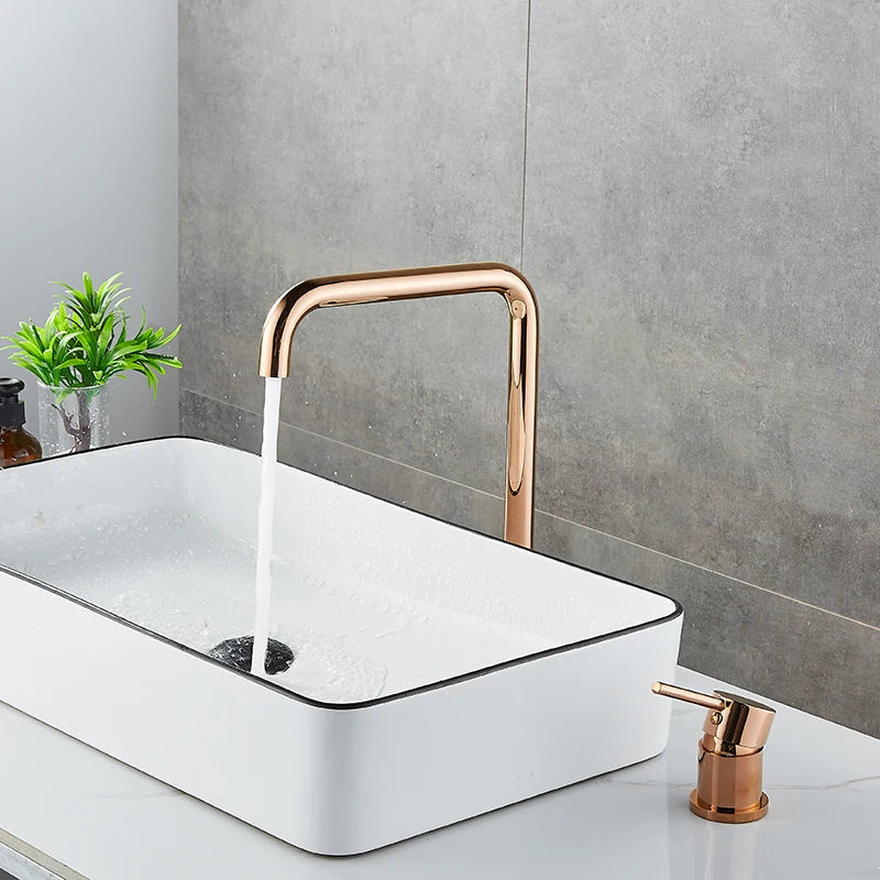 Torneira Para Banheiro Monocomando Inox Bica Alta Pivô