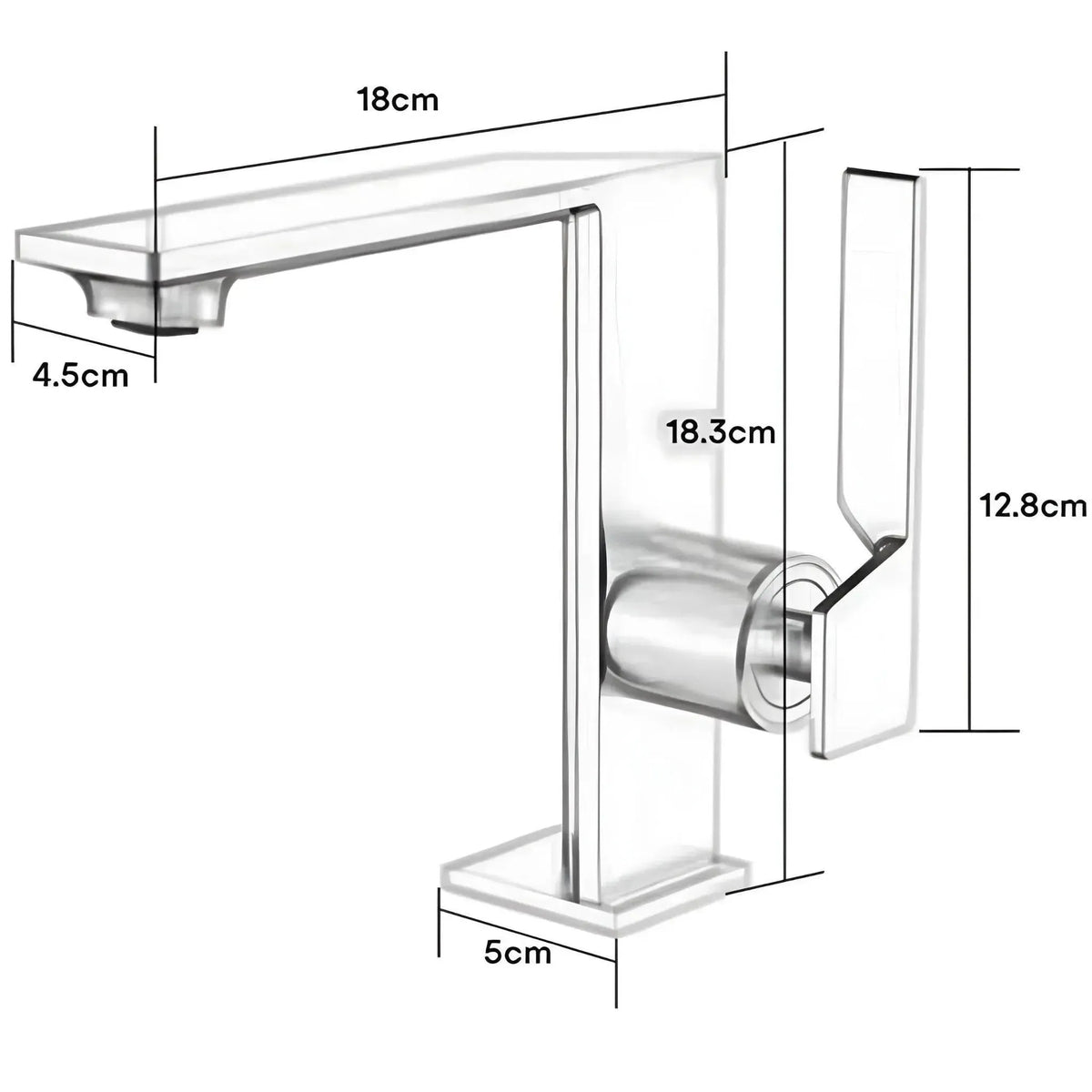 Torneira Para Banheiro Monocomando Misturador Solo - Homedeccori