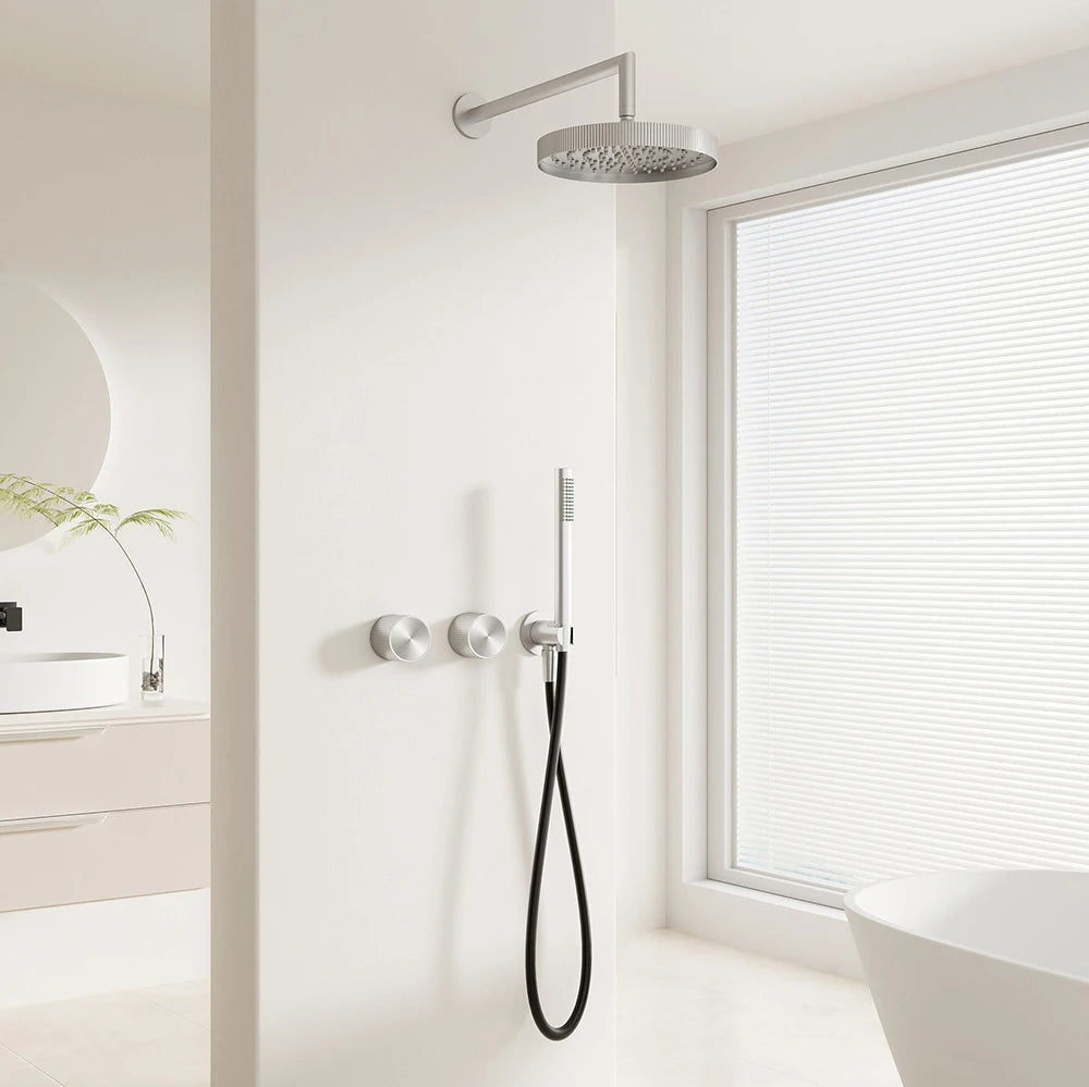 Ducha De Parede Spa Inox Completa Monocomando Menaggio