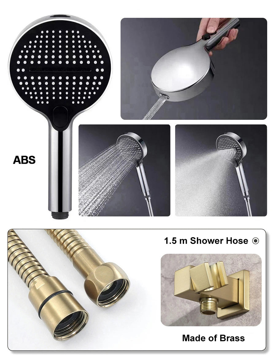 Ducha De Teto Embutir Inox 58x38 LED Bluetooth Spa Rivoli - Homedeccori