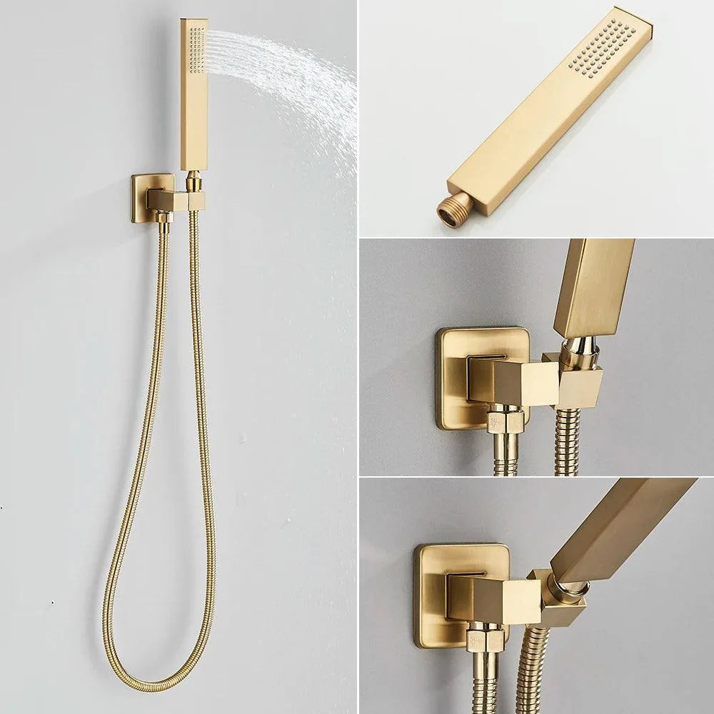 Chuveiro De Teto Quadrado Inox GoldAura - Homedeccori