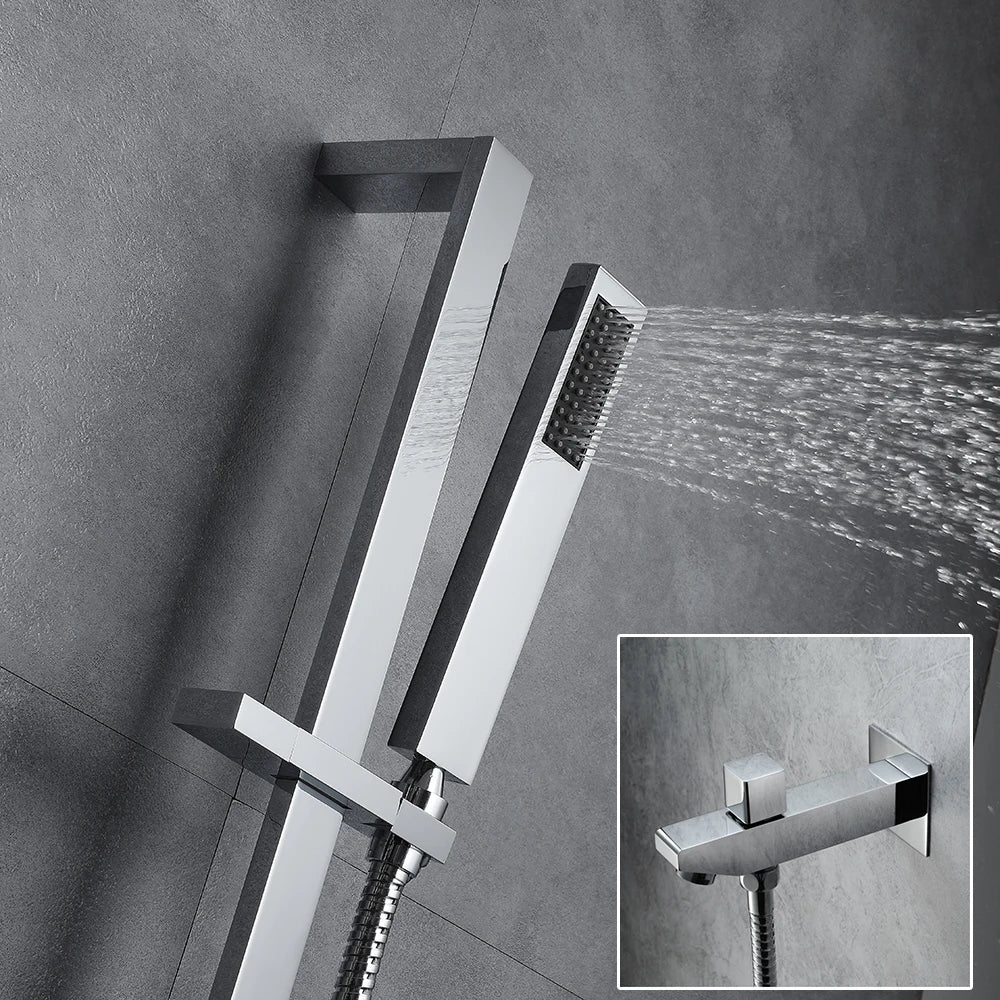 Ducha De Teto Embutir Inox 90x30 LED Bluetooth Spa Ferrara - Homedeccori