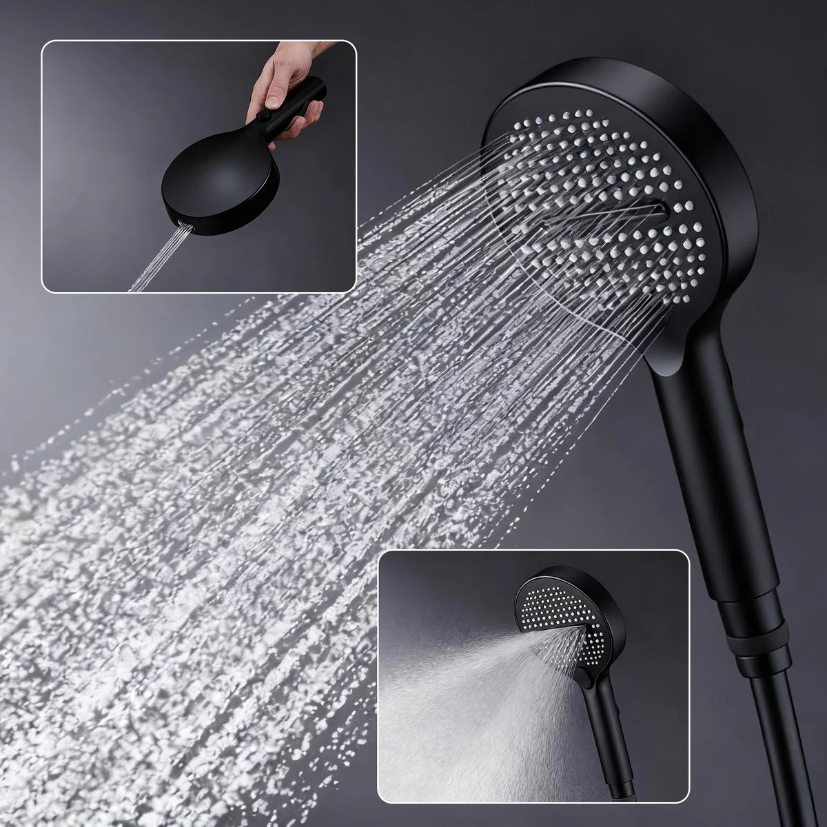 Ducha De Teto Embutir Inox 58x38 LED Bluetooth Spa Vortex