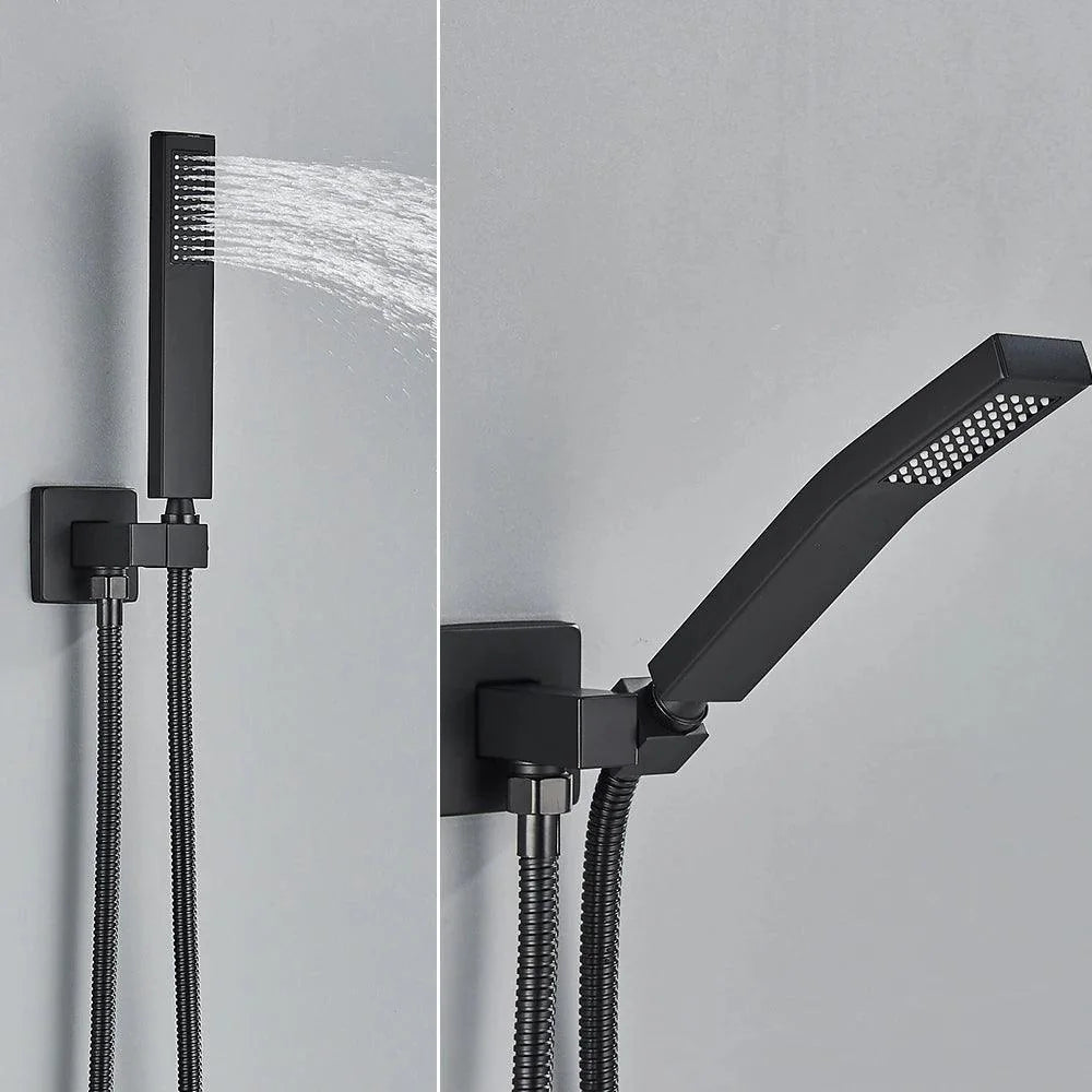 Chuveiro De Teto Quadrado Inox Preto Fosco Ultraslim - Homedeccori