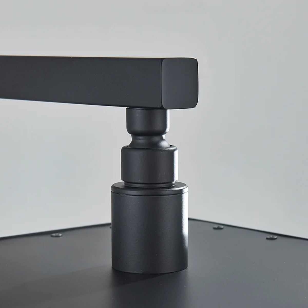 Chuveiro Gás Inox Quadrado Parede LED 40cm Completo ShowerLuxe