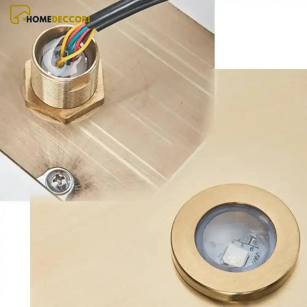 Ducha De Teto Embutir Spa Ef Led Chuva Com Cascata De Inox - Homedeccori