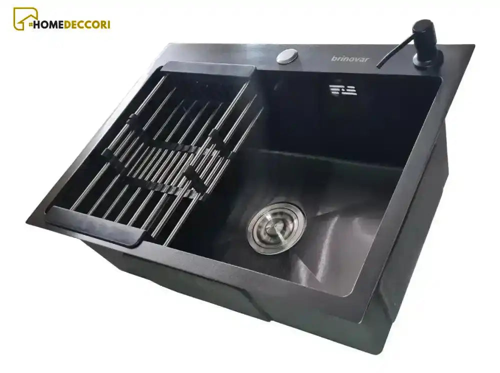 Cuba Gourmet Cozinha Inox Preto Quadrada Com Acessórios Preta