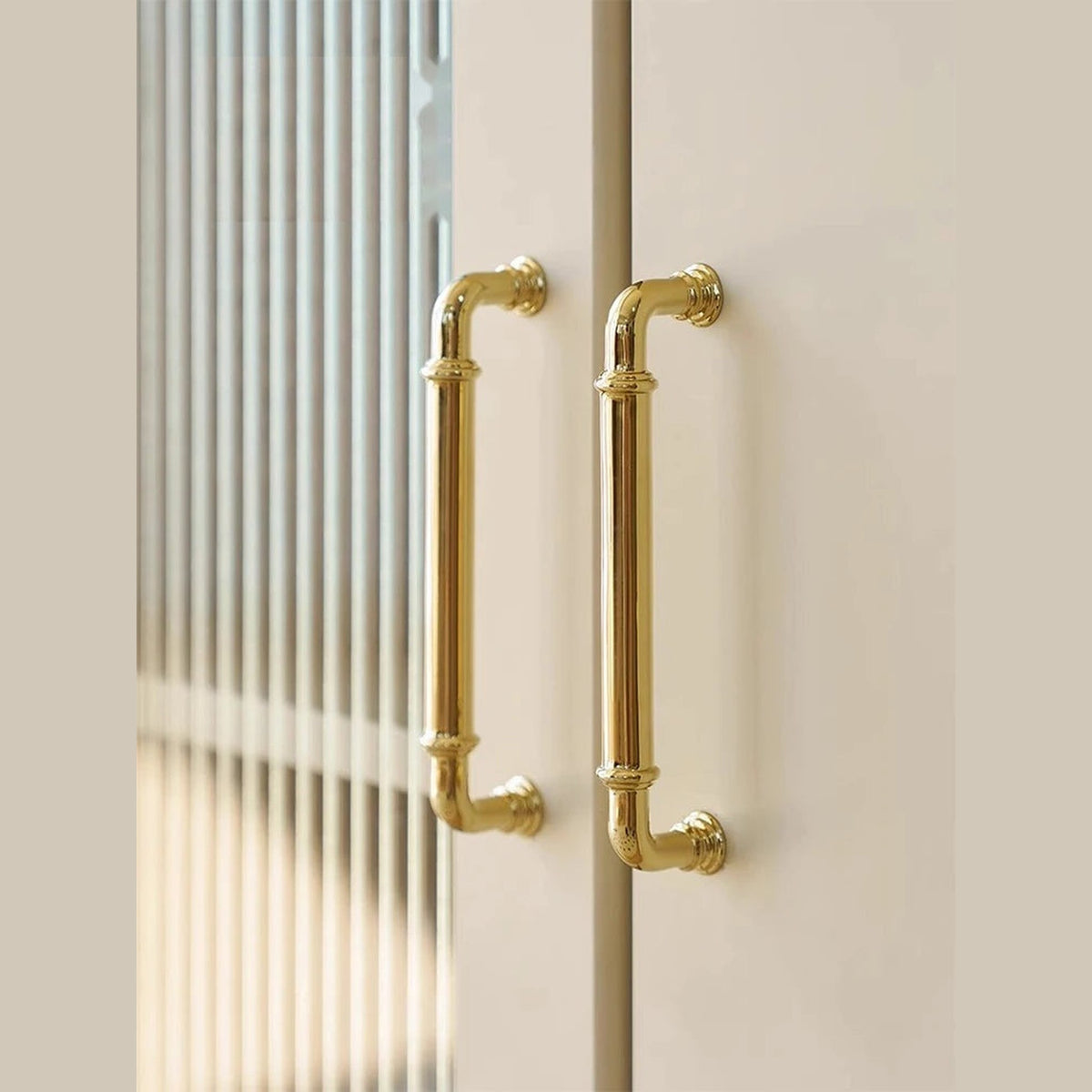 Puxador Alça e Ponto Latão Maciço Dourado Industrial Bassano - foto 3